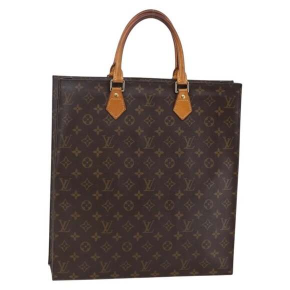 Louis Vuitton Handbags - LOUIS VUITTON Monogram Sac Plat Hand Bag M51140 LV Auth 145748
